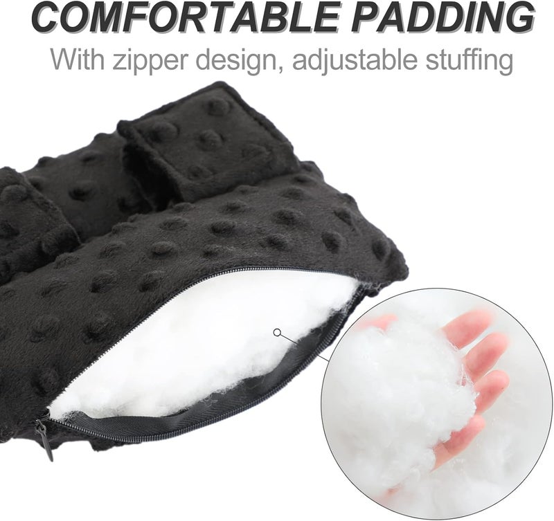 BNRendles Pacemaker Pillow Chemo Port Pillows for Mastectomy, Open Heart Surgery Recovery Gifts Breast Cancer Bypass Post Surgery Cushion, Minky Dot Black - Image 4